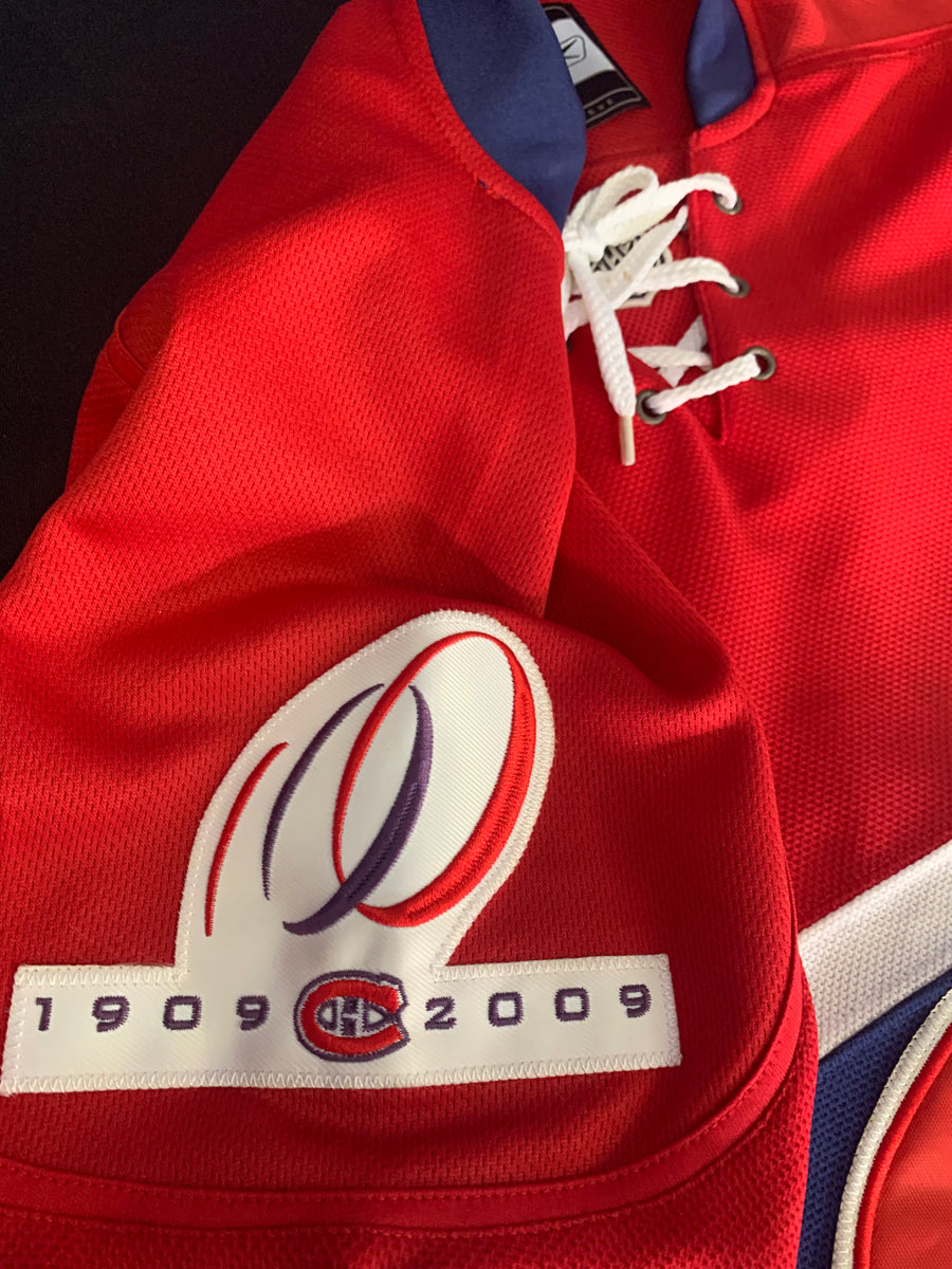 Montreal Canadiens Reebok Barberpole Men's Large Centennial