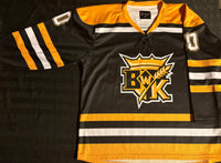 Custom sublimated Wheat Kings jerseys - adult XL