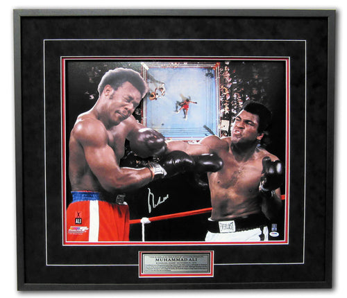 Muhammad Ali Autographed Rumble In The Jungle 3d Boxing