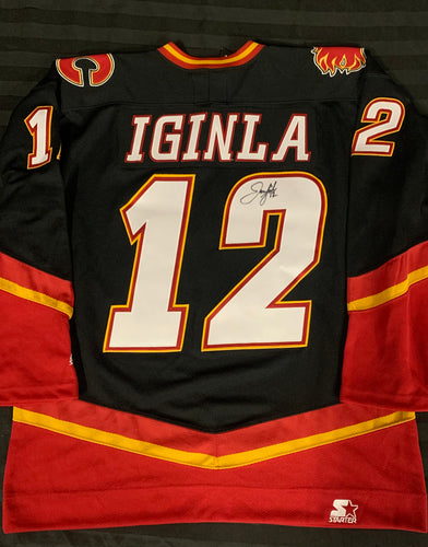 Calgary Flames Blasty jersey - Jarome Iginla signed