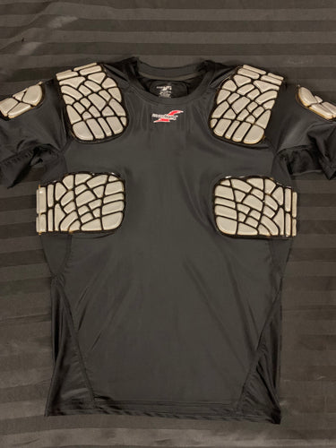 ZOOMBANG - shoulder and rib combo shirt - LARGE