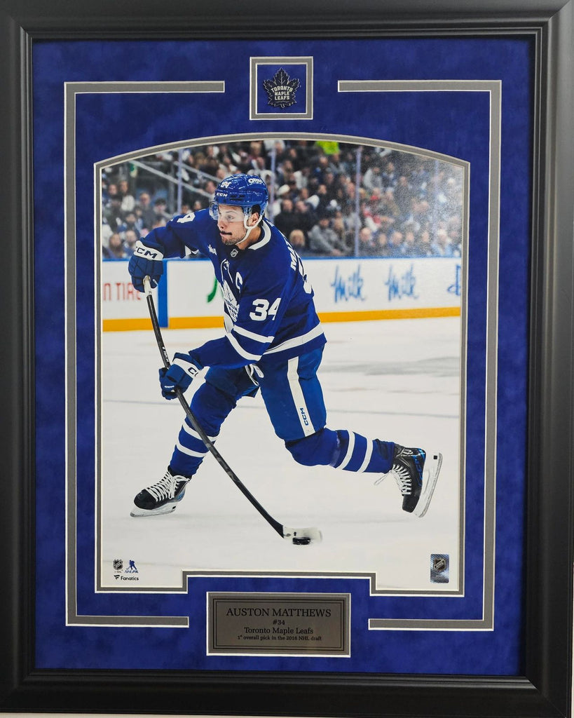 Auston Matthews - custom framed 16 x 20 photo