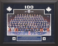 100 Greatest Leafs - framed with etched mattes and pins