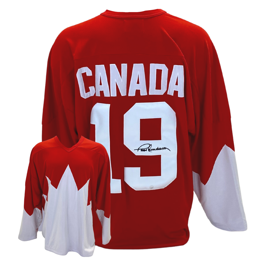 Paul Henderson Signed Team Canada 1972 Summit Series Red Replica Jersey