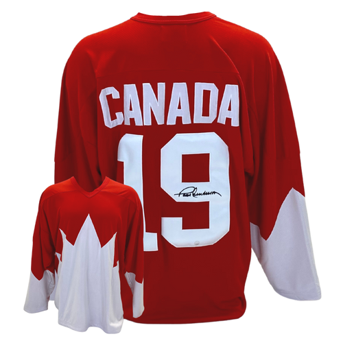 Paul Henderson Signed Team Canada 1972 Summit Series Red Replica Jersey