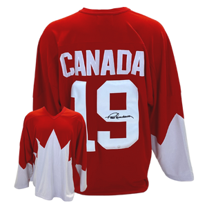 Paul Henderson Signed Team Canada 1972 Summit Series Red Replica Jersey