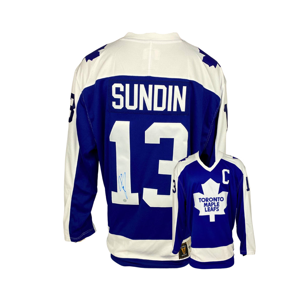 Mats Sundin Signed Leafs Fanatics Vintage Jersey (blue)