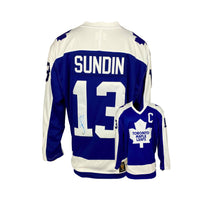 Mats Sundin Signed Leafs Fanatics Vintage Jersey (blue)