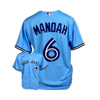 Alek Manoah Signed Toronto Blue Jays Replica Nike Powder Blue Jersey