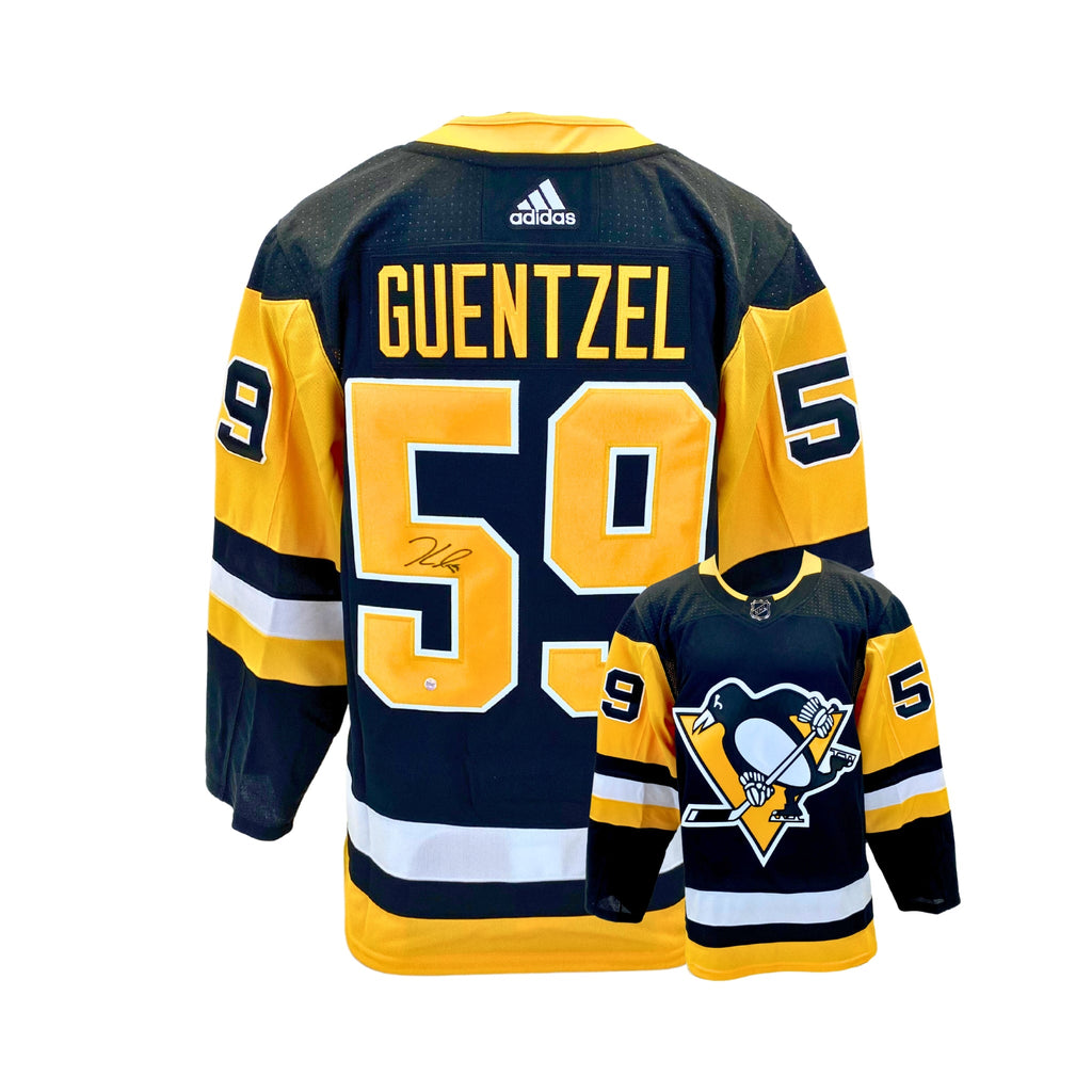 Jake Guentzel Signed Pittsburgh Penguins Black Adidas Auth. Jersey
