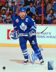 Wendel Clark Toronto Maple Leafs Signed 8x10 Action Photo