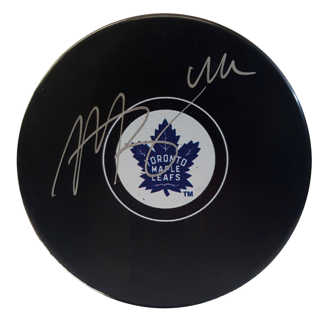 Morgan Rielly Toronto Maple Leafs Signed Puck