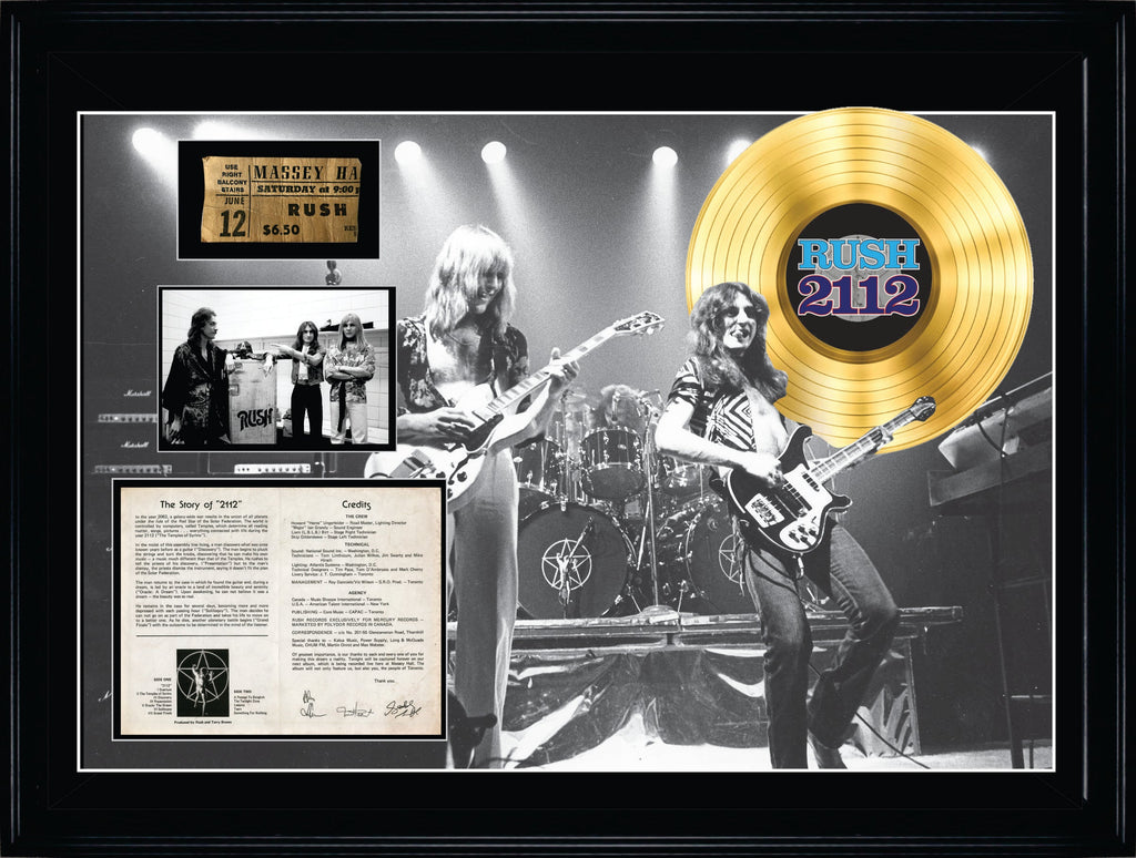 Rush Framed Massey Hall Collage