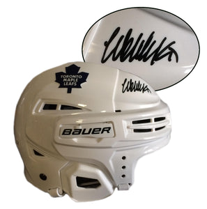Wendel Clark Signed Toronto Maple Leafs White Bauer Helmet