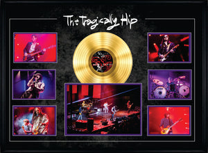 The Tragically Hip Framed Concert Collage with Gold LP