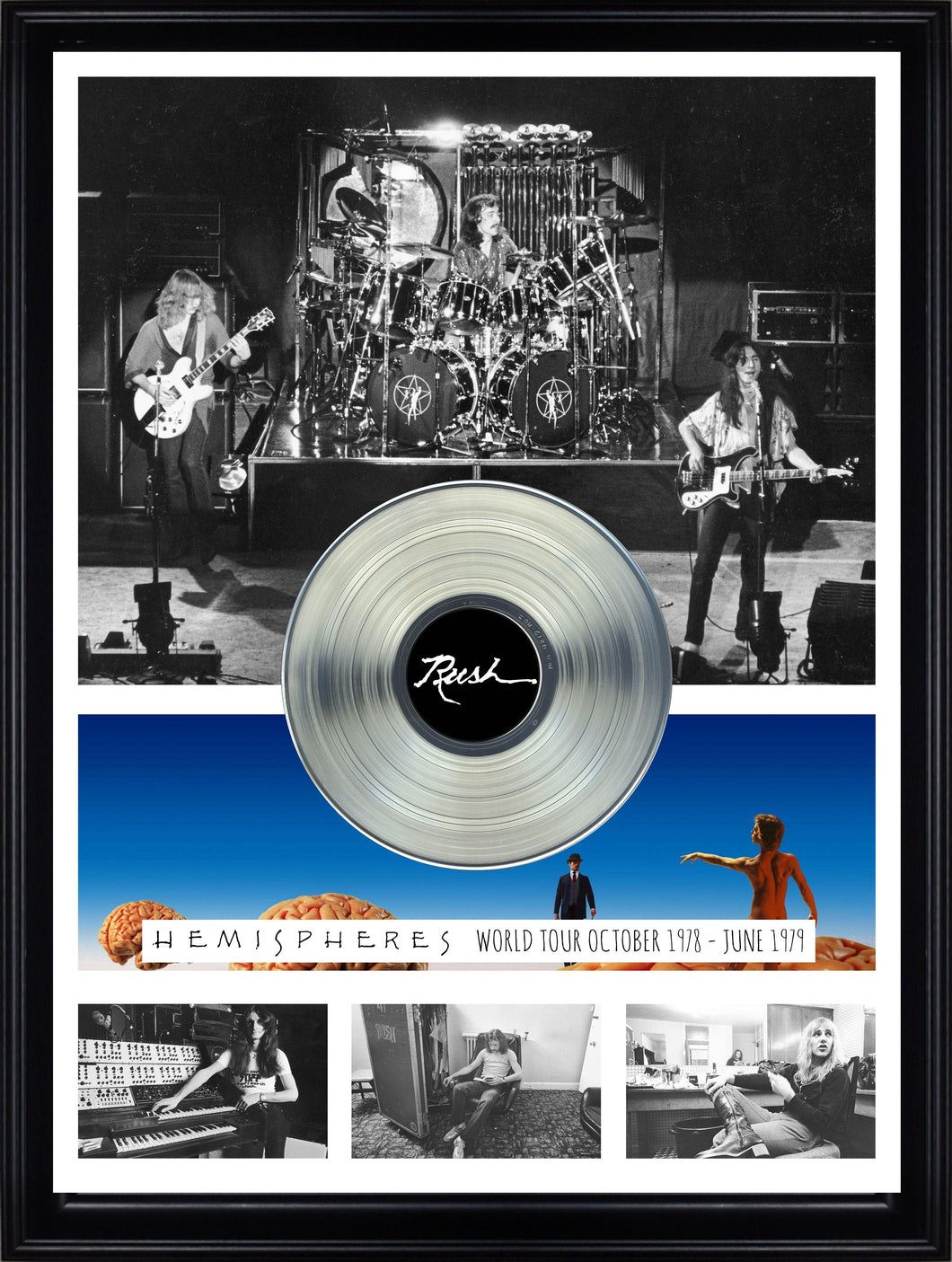 RUSH Hemispheres World Tour 1978 with Platinum LP