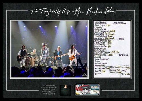 The Tragically Hip Framed Final Show in Kingston Final Production Edition /250