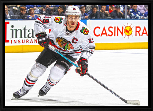 Jonathan Toews Chicago Blackhawks Framed  20x29 Skating Canvas