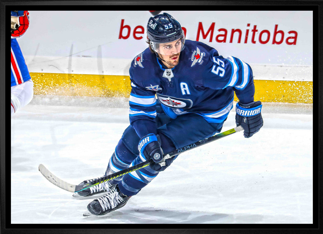 Mark Scheifele Winnipeg Jets Framed 20x29 Skating Canvas