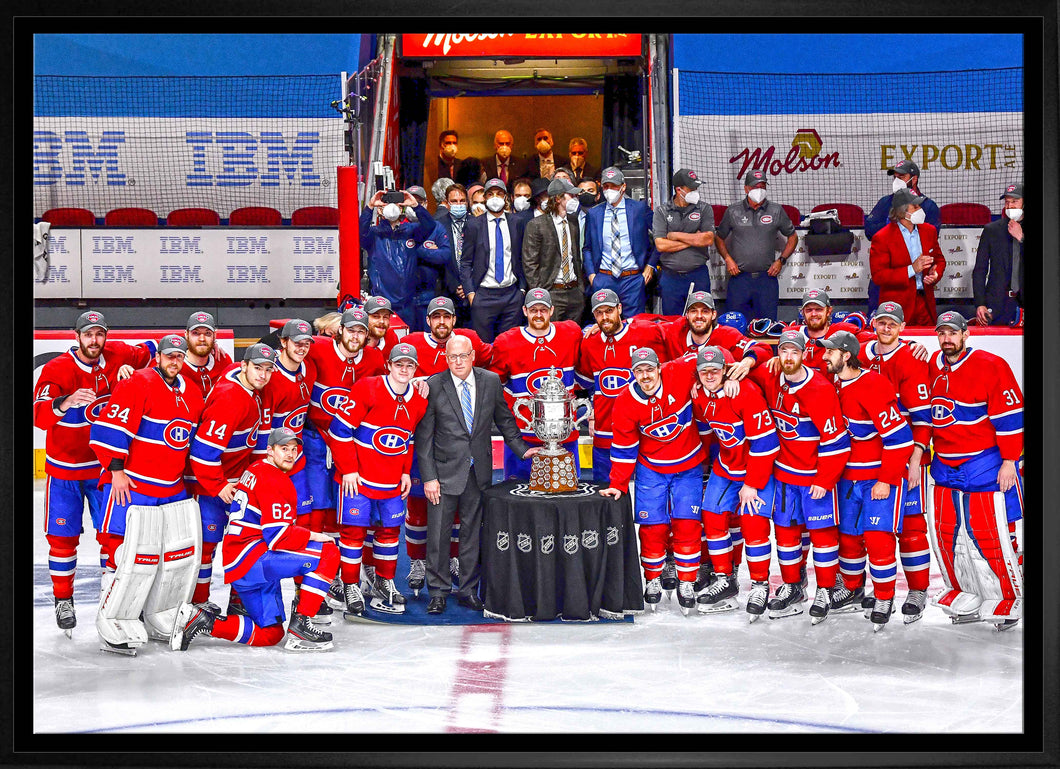 Montreal Canadiens Framed 20x29 Clarence S. Campbell Bowl Canvas