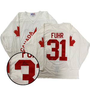 Grant Fuhr Signed Team Canada 1984 Canada Cup White Replica Jersey
