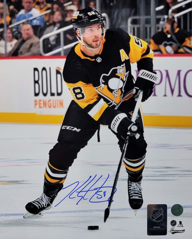 Kris Letang Pittsburgh Penguins Signed Unframed 8x10 Action Photo