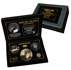 Bobby Orr Signed "The Goal" Puck in Deluxe Case LE/144