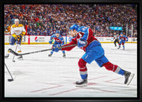 Nathan MacKinnon Colorado Avalanche Framed 20x29 Shooting Canvas