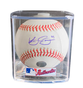 Kevin Gausman Signed Official MLB Baseball in Case
