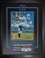 Alek Manoah Signed Framed Toronto Blue Jays 8x10 Light Blue Wind Up Photo