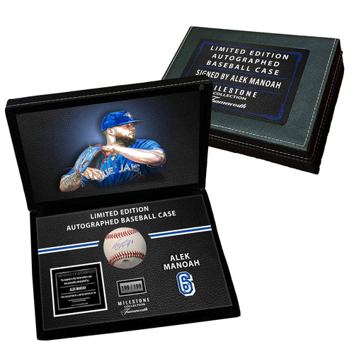 Alek Manoah Signed Baseball in a Toronto Blue Jays Deluxe Case (Limited Edition of 199)