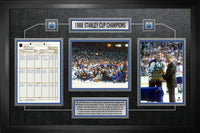 Edmonton Oilers Framed 1988 Stanley Cup Champions Scoresheet Collage