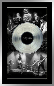 The Tragically Hip Framed Black and White Band Photos with Platinum LP