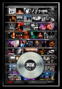 Rush Framed Tour History Collage