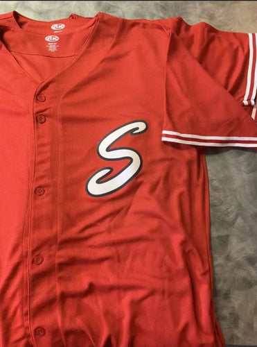 Set of 9 Full Button Baseball / slo-pitch jerseys