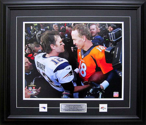 Clash of the Titans - Framed photo w/ Manning & Brady