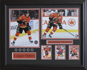 Various Calgary Flames stars 8" x 10" photos - Custom framed