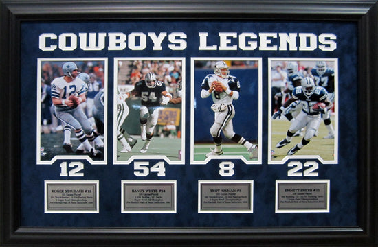 Dallas Cowboys Legends - Custom framed collage