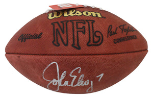 John Elway Autographed/Signed Denver Broncos Official Football BAS