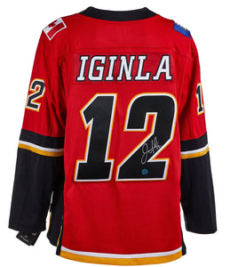 Jarome Iginla - Autographed Flames fanatics jersey
