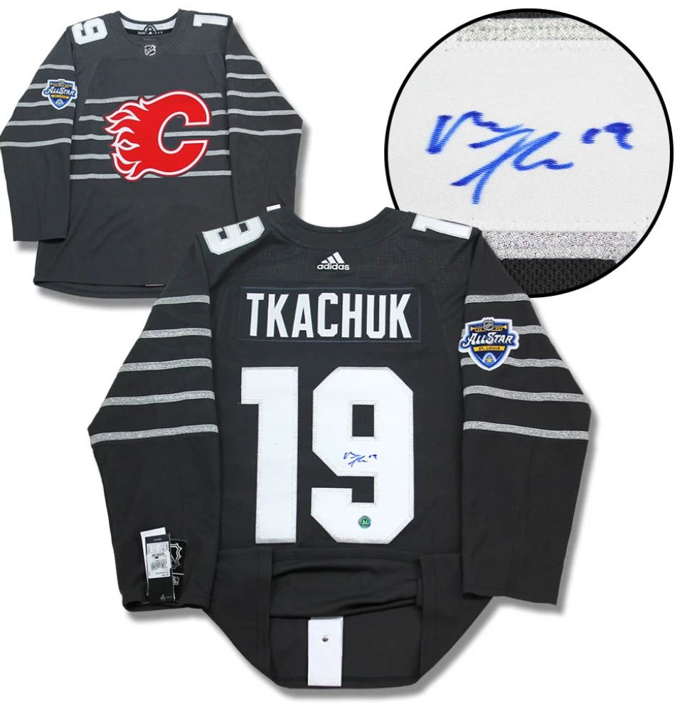 Matthew Tkachuk 2020 All Star Game Signed Calgary Flames Adidas Authentic Jersey