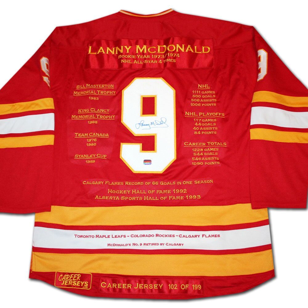Lanny McDonald Autographed Colorado Rockies Jersey JSA COA Signed NHL Hockey