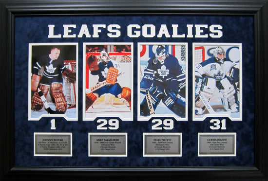 Toronto Maple Leafs Goalies - custom framed collage