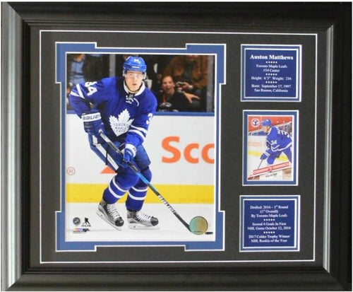 AUSTON MATTHEWS 13X16 FRAME - TORONTO MAPLE LEAFS