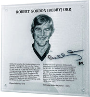 Bobby Orr Signed 9" x 9" HOF plaque