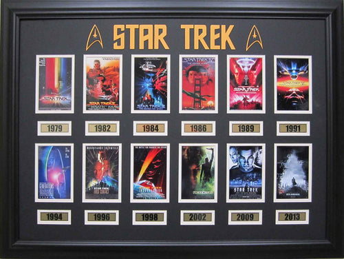 Star Trek custom framed movie collage