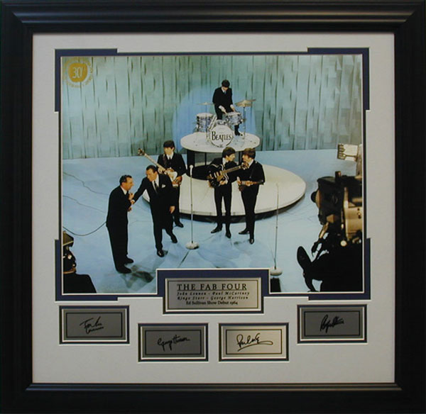 The Beatles - Ed Sullivan Show framed collage