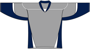 GREY/NAVY league jersey - XJ6 - ADULT XL