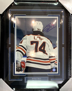 Ethan Bear Signed 16" x 20" photo framed