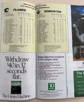 Calgary Flames Vintage game program – first Saddledome game